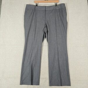Amanda + Chelsea Womens Grey Straight Leg Dress Pants‎ Plus Size 22W Low Rise